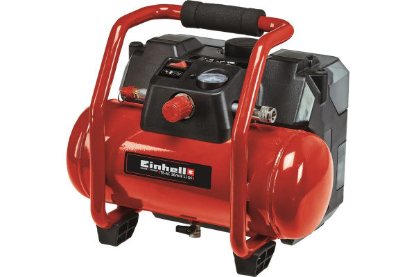 Компрессор аккумуляторный Einhell PXC TE-AC 36/6/8 Li OF Set-Solо, 36В, 130л/мин, 8бар, 6л, +набор