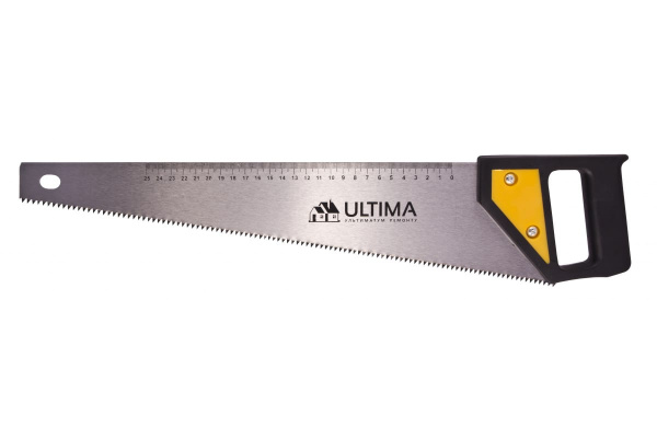 Ножовка по дереву Ultima, 500 мм, каленный зуб, пластиковая рукоятка