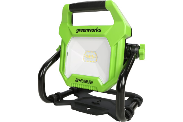 Фонарь светодиодный аккумуляторный Greenworks, G24WL, 24V / 220V, без АКБ и ЗУ