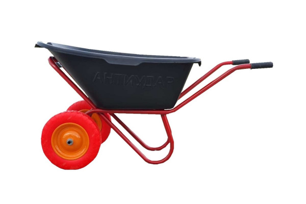 Тачка 110 л двухколёсная "Антиудар" (колесо пневмо) D20