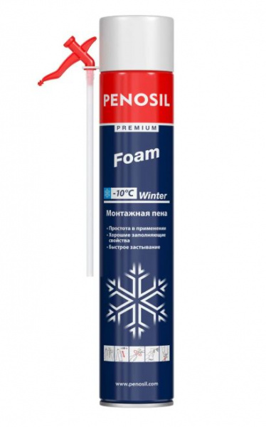 Пена монтажная бытовая всесезонная Premium Foam 650 мл Penosil