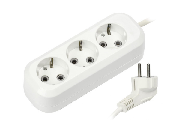 Удлинитель Smartbuy, 3 гн. 5 м с з/к  выкл. ПВС 3х1 3500Вт