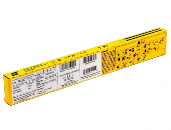 Электроды OK46.00 3,0мм 1кг ESAB (упаковка)