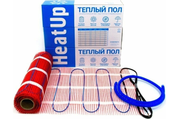 Нагревательный мат двухжильный HeatUp 10 кв.м.