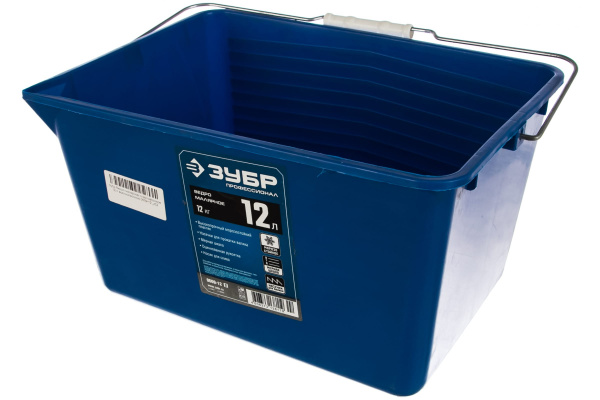 Ведро 12л пластмассовое малярное высокопрочное с носиком Профессионал ЗУБР