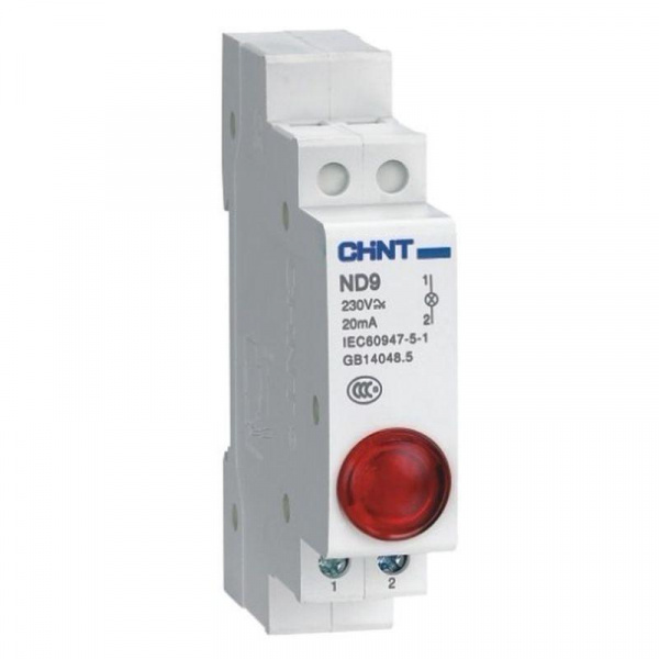 Индикатор ND9-1/r  красный ,AC/DC230В (LED) 594113 Chint