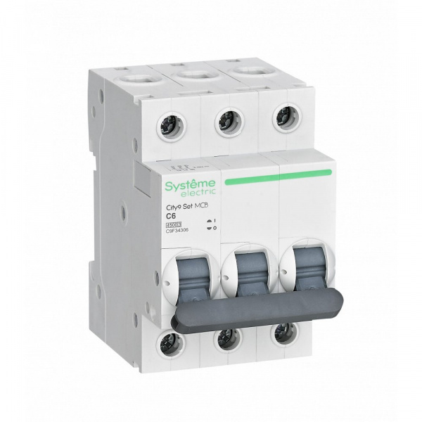 Автоматический выключатель С 6А 3P 4.5kA 400В City9 Set Systeme Electric