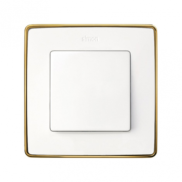 Рамка Белый/Золото 1П (Металл) Detail82