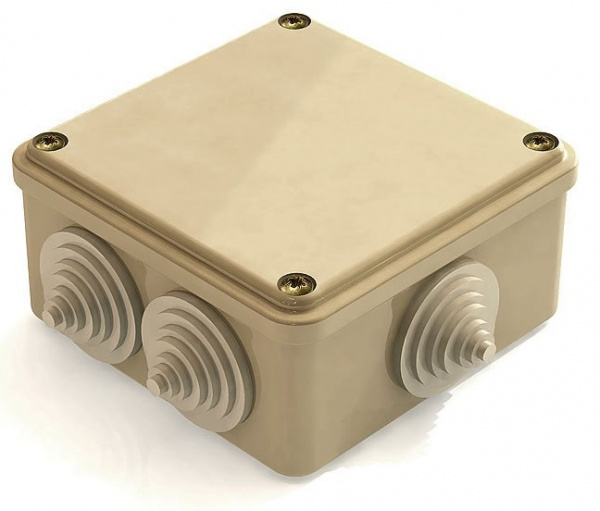 Коробка распределительная Greenel ОУ 100x100x45мм Сосна IP44
