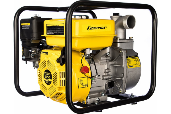 Мотопомпа Champion GP50 (2" 600л/мин 8/28м 7лс 3,6л 22,5кг)