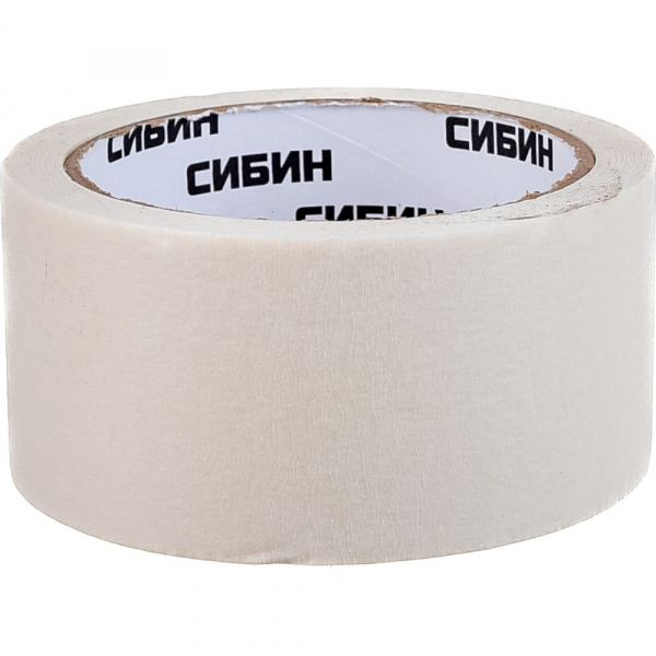 Малярный скотч, креповый, 48мм х 25м, CИБИН