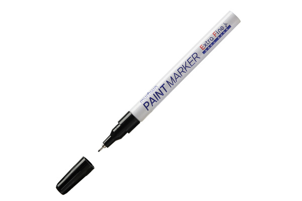 Маркер черный paint marker с тонким стержнем
