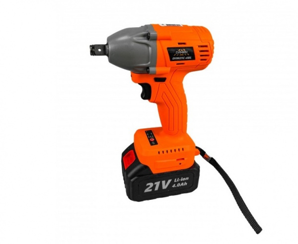 Гайковерт DAMAN аккумуляторный ударный DIW21C-4BL (21B,Li-ion,1x4.0A4,380HM,DR 1/2" б/щ) 2кг (16.04.2024)