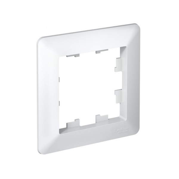 Рамка 1-постовая, белый/дымчатый белый, AtlasDesign Air SE