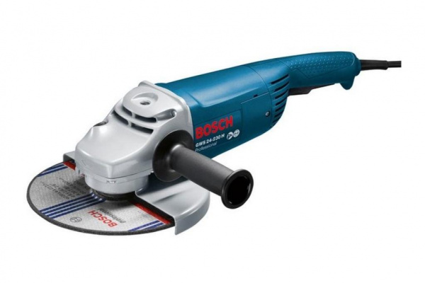 Углошлифмашина/230 BOSCH GWS 24-230 H (2400Вт, 6500об/мин) 5.2кг