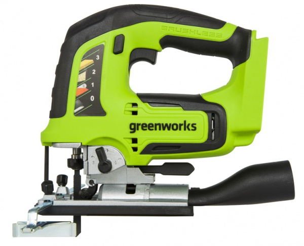 Лобзик аккумуляторный GreenWorks GD24JS, 24V, бесщеточный без АКБ и ЗУ
