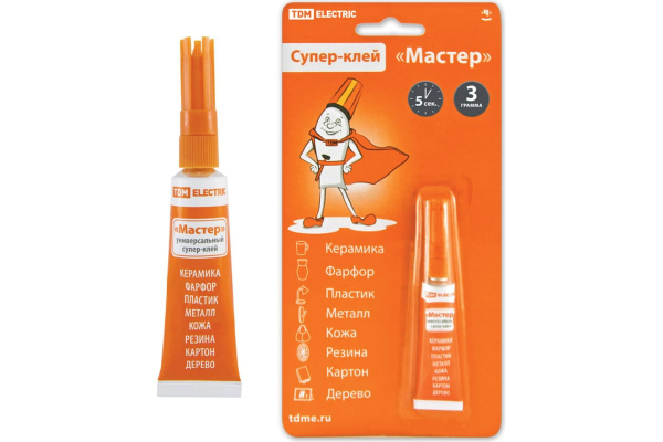 Супер-Клей "мастер" 3г/блистер tdm
