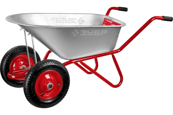 Садово-строительная двухколесная тачка ЗУБР Т-21 90 л 180 кг