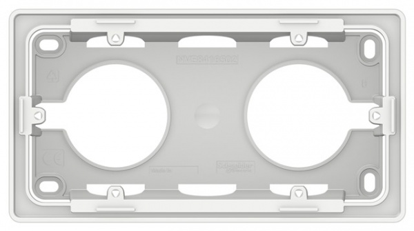 Коробка установочная Systeme Electric Unica New ОУ 2П Белая