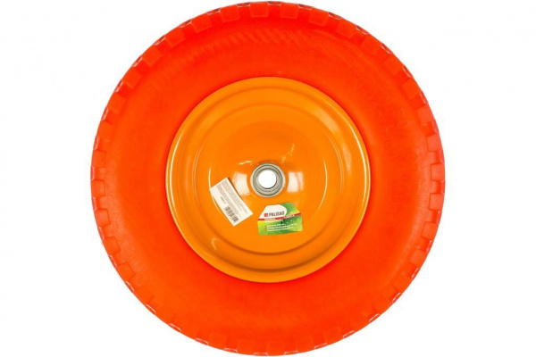 Колесо полиуретановое 4.80/4-8, длина оси 90мм, подшипник 20мм//Palisad