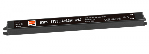Драйвер 12V 40W=12V3.3A IP67 Jazzway (3329266)