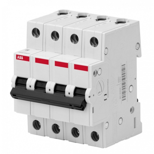 Автоматический выключатель 4P/63A 4,5кА С BMS414C63 ABB