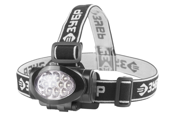 Фонарь ЗУБР "Мастер" налобный светодиодный, 10Ultra LED, матричный рефлектор, 3 режима, 3ААА
