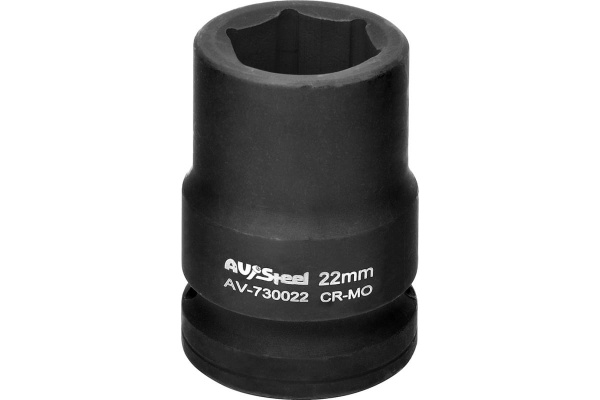 Головка ударная 22 ( 3/4") 6-гран. AV Steel