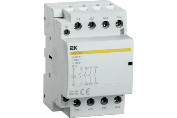 Контактор модульный КМ40-40М AC/DC IEK MKK21-40-40