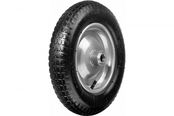 Пневматическое колесо СИБИН СК-3, 3.25" х 360 мм, для тачек (арт. 39905, 39909), стальной диск