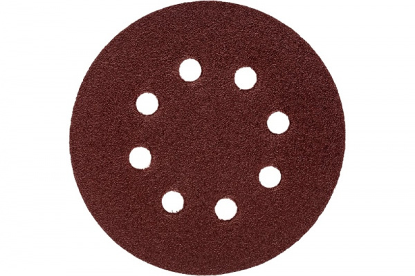 Шлифлист Redverg 125мм/Р320 Velcro 8отв. (5шт)