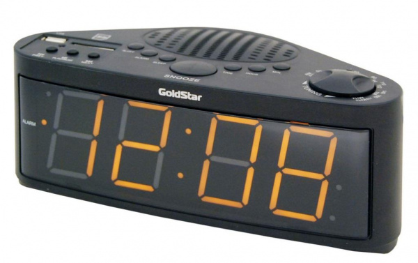 Часы с радиоприёмн. Goldstar GA-15FMDU Black