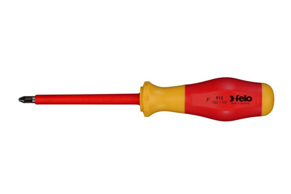 Отвертка диэлектрическая крестовая PZ2X100 91520390 Felo