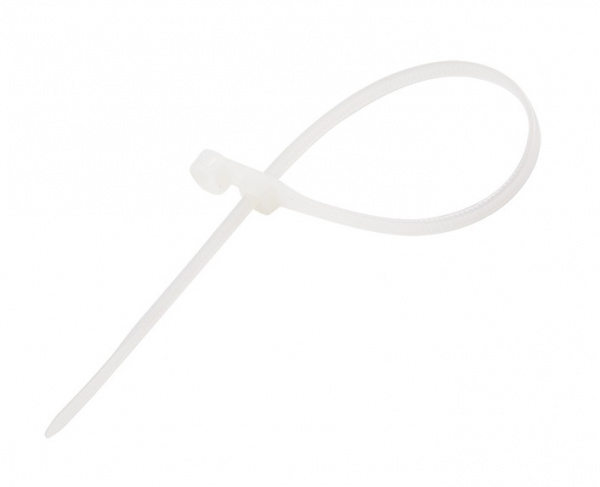 Хомут под винт nylon 220x4,3мм 100шт белый Rexant