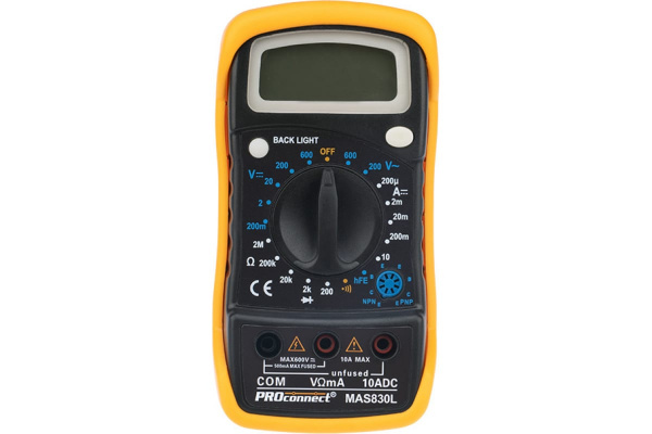 Портативный мультиметр MAS830L (DT850L) PROconnect