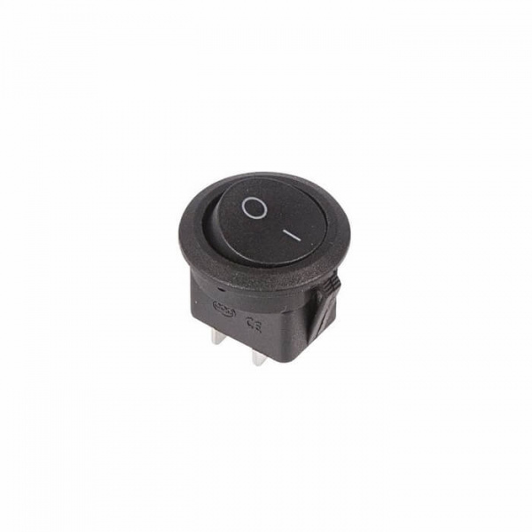 Выключатель клавишный черный круглый 250V 6А (2с) ON-OFF (RWB-212, SC-214, MRS-102-8 Rexant