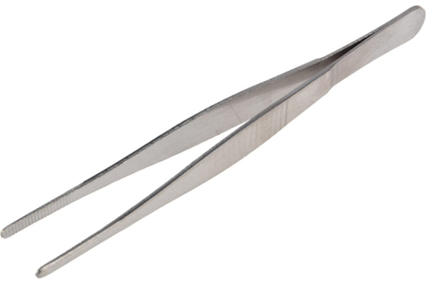 Пинцет REXANT прямой, рифленый 125мм (блистер)