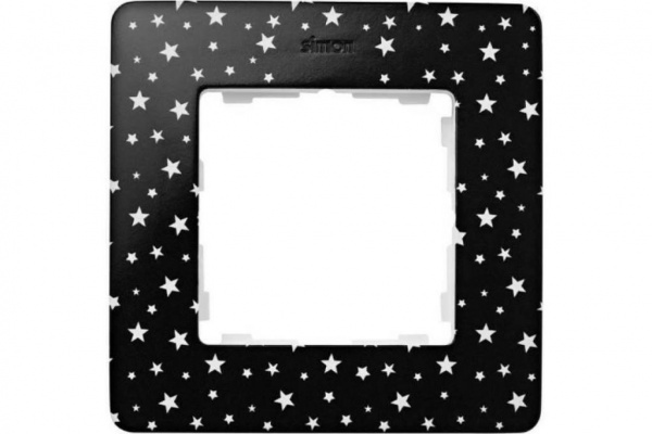 Рамка Черный в белые звезды/Белый 1П Detail82