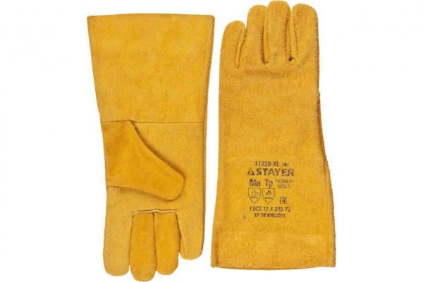 Термостойкие краги STAYER "MASTER" для сварки и тяжелых механических работ, 350 мм