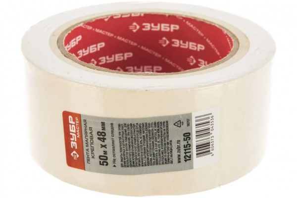 Скотч малярный креповый 48мм*50м ЗУБР