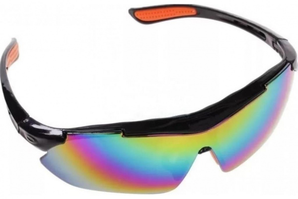 Очки защитные тёмные (радуга) DDE