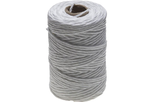 Шпагат полипропиленовый белый 2мм 100м 35кгс 1,6ктекс Зубр
