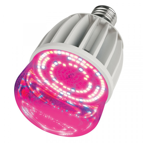Лампа светодиодная Uniel для растений LED-M80-20W-SP-E27-CL ALS55WH прозрачная колба