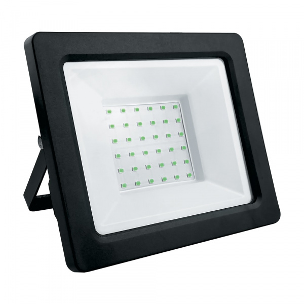 Прожектор светодиодный Feron 50W LL-905 2835SMD зеленый IP65 черный AC220V/50Hz 140x30x120