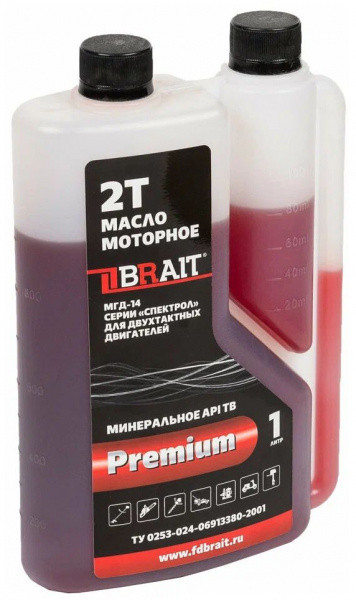 Присадка BRAIT PREMIUM 2-Т API TB 1л с дозатором