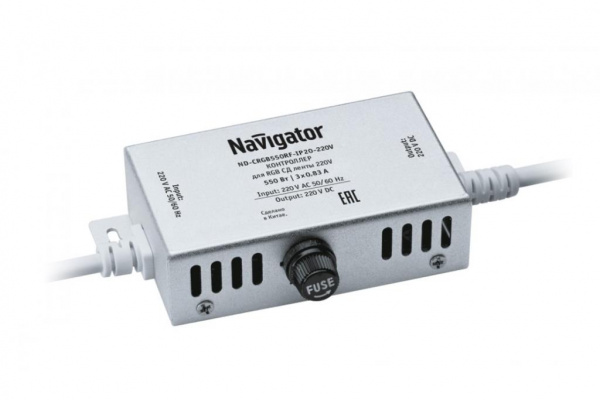 Контроллер ND-CRGB550RF-IP20-220V 550Вт Navigator (71784)