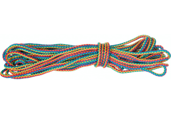 Шнур вязаный полипропиленовый с сердечником "Радуга", 8 мм, L 20 м, Сибртех