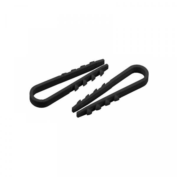 Дюбель хомут круглый 11-18 черный