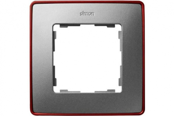 Рамка Алюминий/Красный металлик (Металлизированый) 1П Detail82