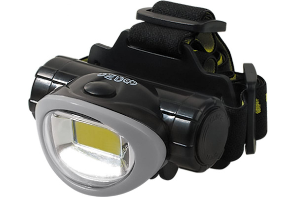 Фонарь налобный LED 3W H5-L3W-gy (3 х AAA) (черно-серый) ФАZА